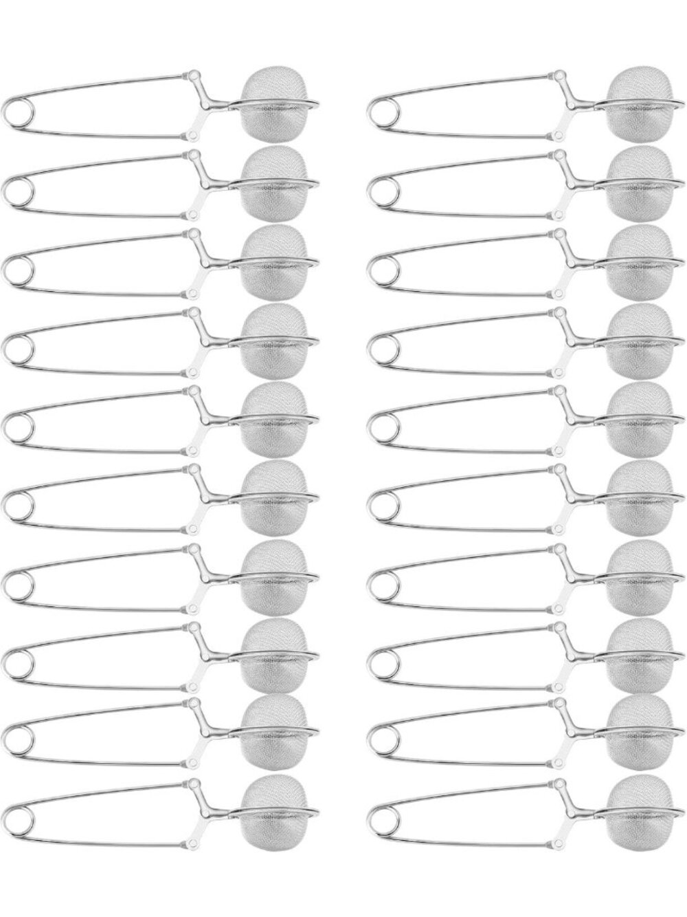 72 Pcs Stainless Steel Snap Ball Tea Strainers - Reusable Infuser Set for Loose